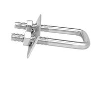 KSeSii 1/2set U-Bolzen M6 M8 M10304 Acero Inoxidable Tornillo U Abrazadera Cuadrada Abrazadera de Tubo Cuadrado Perno de Ángulo Recto con deflector Abrazadera Cuadrada (M8 x 25 x 100 mm 1set)