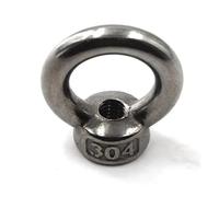 KSeSii 1 pieza de tuercas de ojo de elevación de acero inoxidable 304, anillo de tornillo, perno de ojo, anillo de enganche, tornillos de tuerca M3 M4 M5 M6 M8 M10 M12(Eye Nut,M10 x1pc)