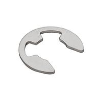 KSeSii 10/50/ 100 piezas 304 acero inoxidable/ 65# Mn acero E Clip Circlip anillo de retención arandela M1.2 M1.5 M2 M3 M3.5 M4 M5 M6 M7 M8 a M13(304 Stainless Steel,M2 100pcs)