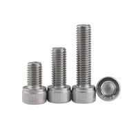 KSeSii 100 tornillos de cabeza hexagonal DIN912 M3 304 de acero inoxidable M3 x 4-35 mm(14mm)