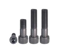 KSeSii 2-20 piezas Tornillos hexagonales con cabeza en forma de copa M5 M6 Material de acero al carbono Tornillo de ennegrecimiento de media rosca Grado 12,9 for maquinaria(M5x110 mm - 5 PCS)