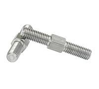 KSeSii 2 piezas M8, rosca izquierda y derecha, varilla roscada de doble extremo, acero inoxidable 304, pernos de barra con rosca positiva y negativa, tornillo(M8x50mm-2Pcs)
