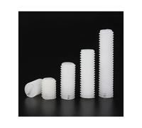 KSeSii 20-100 piezas M3 M4 M5 M6 M8 M10 M12 Tornillos ranurados de nailon con rosca de plástico, cabeza plana, perno ranurado sin cabeza métrico(35mm,M12 (20Pcs))