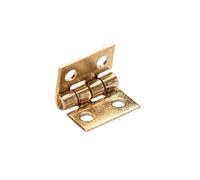 KSeSii 20 bisagras pequeñas de metal dorado/plateado para muebles prefabricados de casa de 1/12 pulgadas, accesorios para muebles del hogar (20 piezas de 10 x 8 mm, dorado)