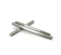 KSeSii 3 varillas roscadas de doble extremo, M3, M4, M5, M6, M8, acero inoxidable 304 A2, pernos prisioneros sin cabeza, varilla roscada, varilla dentada, rosca de doble cabeza(25mm,M6)