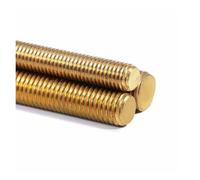KSeSii 3 varillas roscadas de latón M2 M2.5 M3 M4 M5 M6 M8 M10 M12 M14 M16 M18 M20, perno métrico sólido, varilla de eje de rosca completa, espárrago de barra(M20,500mm)