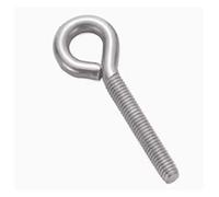 KSeSii 5-10 Uds 304 tornillo de ojo de oveja de acero inoxidable tornillo de gancho abierto/cerrado tornillo de anillo de elevación tornillo M3 M4 M5(Closed Hook,5pcs M5x60)