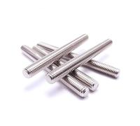 KSeSii 5 piezas DIN975 M6 M8 M10 varilla roscada barra de rosca completa 304 acero inoxidable plata L = 35-70mm 40mm 50mm 60mm 70mm 45mm 55mm(35mm,M6)