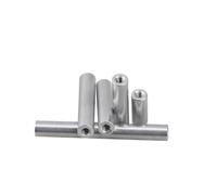 KSeSii 5 varillas de poste de aluminio M6 M6*10 12 15 20 25 30 35 37 40 45 50 60 70 80 90 100 mm, espaciadores redondos de aluminio D=10 mm(30mm)