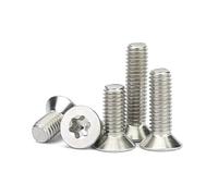 KSeSii 50/20/ 10/5 uds M1.6 M2 M2.5 M3 M4 M5 M6 M8 304 Acero inoxidable seis lóbulos cabeza avellanada plana tornillo GB2673(22mm,M5 (10pcs))