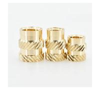KSeSii 90-710 piezas tuercas de inserción resistentes al calor Puntas de soldadura de latón M2 M2,5 M3 M4 M5 M6 adhesivo de fusión dentado moldeo por inyección 3D tuercas de inserción de impresora(M2