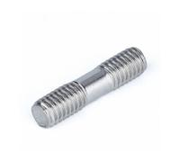 KSeSii Acero inoxidable 304 M3 M4 M5 M6 M8 M10 M12 varilla roscada de doble extremo pernos varilla diente doble cabeza barra roscada Barra Roscada(25mm,M10 (1pcs))