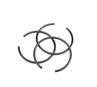 KSeSii Anillos de seguridad de alambre redondo de 4 a 150 mm para alambre perforado/ondulado DIN7993 70 anillo de seguridad de acero al manganeso (100 unidades)