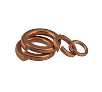 KSeSii Arandela de resorte de latón Bronce Cobre Latón Arandela de seguridad de resorte dividida M3 M4 M5 M6 M8 M10 M12(20pcs,M8)