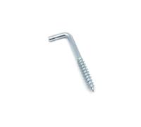 KSeSii Marco de fotos for lámpara, luz, gabinete, planta, cortina, red de alambre, perno de ojo de techo, perno de ojo, tornillo en percha, cierre de gancho de copa OLC, 25 piezas(L shape,Length 25mm)