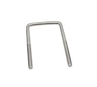 KSeSii Pernos en U cuadrados de acero inoxidable M8 M10 201 de 1 pieza, pernos en forma de U en ángulo recto para la fijación de tuberías(M10x70x200mm)