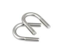 KSeSii Pernos en U para abrazaderas en U de acero inoxidable DIN3570, 10 unidades/lote (M6 x 25)