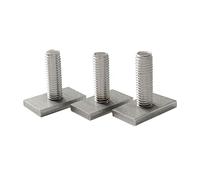 KSeSii Riel de conducto con ranura en T de acero inoxidable 304, forma de T, tipo rectangular, tornillo de cabeza de martillo, tornillo M6 M8 M10 M12, suministros de herramientas de Hardware(A3)