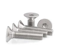 KSeSii Tornillo avellanado Plano con Cabeza Hueca Hexagonal de Acero Inoxidable M6 M8 M10 304(M6x16mm(7PCS))