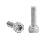 KSeSii Tornillos de cabeza hueca hexagonal de acero inoxidable, 1-55 unidades, M1.6, M2, M2.5, M3, M4, M5, M6, M8, M10 y M12(8mm,M10 2pcs)