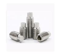 KSeSii Tornillos de fijación de Extremo Convexo de zócalo Hexagonal de Acero Inoxidable 304, Tornillos sin Cabeza M3 M4 M5 M6 M8 M10 con Extremo Convexo de Punta de Perro(100Pcs M3x4mm)