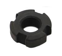 KSeSii Tuerca redonda ranurada de cuatro ranuras GB812 DIN981, 1 unidad, M10, M12, M14, M16, M18, M20, M22, M24, M25, M27, M30, M33, M35(M10x1.0)