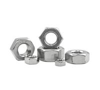 KSeSii Tuercas hexagonales métricas de 1 a 55 piezas, M2, M2.5, M3, M4, M5, M6, M8, de acero inoxidable y acero al carbono for tornillos .(304 stainless steel,M8 10pcs)
