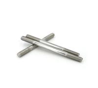 KSeSii Varilla roscada de doble extremo, 2 uds., M3, M4, M5, M6, M8, 304 A2, pernos sin cabeza de acero inoxidable, varilla de tornillo, barra roscada de doble cabeza(25mm,M5)