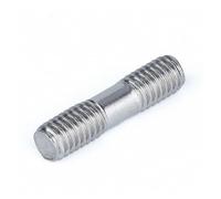 KSeSii Varilla Roscada De Doble Extremo 304 Pernos De Perno De Acero Inoxidable Varilla De Dientes Barra Roscada De Doble Cabeza M3 M4 M5 M6 M8 M10 M12 M16(20mm,M10 (1pcs))