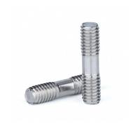 KSeSii Varilla Roscada De Doble Extremo 304 Pernos De Perno De Acero Inoxidable Varilla De Dientes Barra Roscada De Doble Cabeza M3 M4 M5 M6 M8 M10 M12 M16(35mm,M5 (2pcs))