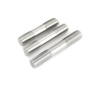 KSeSii Varilla roscada de doble extremo de acero inoxidable M6 M8 M10 M12 M14 304, varilla sin cabeza, perno de barra roscada de doble cabeza(M8x90(3pcs))
