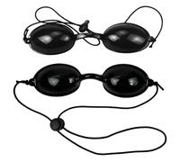 KSEWJP 2 pares de gafas de protección para los ojos, gafas protectoras para luz roja, gafas de belleza con correa elástica ajustable, gafas de seguridad para uso bronceado, proceso de luz LED IPL para
