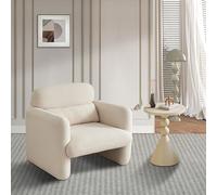 KSFASHZ Butacas de Salon, Sillon Individual Moderno, 86×77×80cm, Butacas y Sillones Individuales para Salon Sillones Dormitorio Sillon Lectura Comodo y Pequeño Sofa Individual, Beige