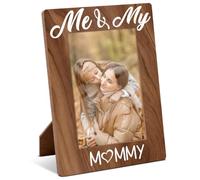 KSFFWQIN Marco de fotos de 4 x 6 pulgadas, regalo de cumpleaños para mamá, mamá, yo y mi mamá