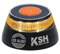 KSH Europe - Luz de Emergencia V16 Homologada DGT, Baliza Geolocalizada, Exigible a Partir de 2026, Conectada a DGT 3.0, Alta Visibilidad 360º, Base Magnética, Instalación Rápida, Pilas Incluidas