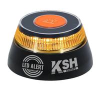 KSH EUROPE - Luz de Emergencia V16 Homologada DGT, Baliza Geolocalizada, Exigible a Partir de 2026, Conectada a DGT 3.0, Alta Visibilidad 360º, Base Magnética, Instalación Rápida, Pilas Incluidas