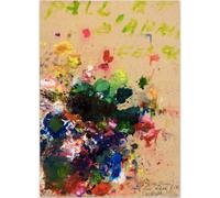 KSHAO ATHQW Famoso Cy Twombly Póster Ramo de Flores Arte de Pared Cy Twombly Lienzo Pintura Impresiones de Color Abstracto para la decoración del hogar Cuadro 30x40cm Sin Marco