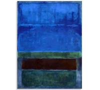 KSHAO ATHQW Famoso póster de Mark Rothko《Azul Verde》 Arte de Pared Mark Rothko Pintura en Lienzo Mark Rothko Impresiones para Cuadros de decoración del hogar 30x40cm Sin Marco