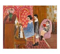 KSHAO ATHQW Famosos Carteles de Henri Matisse《La lección de Piano》Pintura en Lienzo Henri Matisse Wall Art Matisse Impresiones para la decoración de la Sala de Estar Cuadros 35x50cm Sin Marco