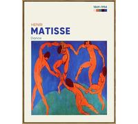 KSHAO ATHQW Famosos pósteres de Henri Matisse The Dance Wall Art Henri Matisse imprimen lienzo nórdico para decoración de sala de estar, cuadros de 40 x 50 cm, sin marco