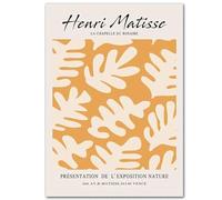 KSHAO ATHQW Henri Matisse Pósters Y Pintura En Lienzo《La Chapelle Du Rosaire》Grabados Nórdicos Henri Matisse Arte De Pared para Decoración De La Sala De Estar Cuadro 20x30cm Sin Marco