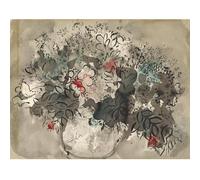 KSHAO ATHQW Marc Chagall Pósters Le Grand Bouquet Lienzo Pintura Marc Chagall Cuadros Marc Chagall Cuadros para Decoración De Salón Cuadros 35x50cm Sin Marco