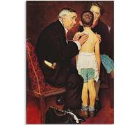KSHAO ATHQW Norman Rockwell Póster Los Sábados Arte de Pared Norman Rockwell Lienzo Pintura Norman Rockwell Impresiones para Casa Arte de Pared Decoración Cuadro 20x30cm Sin Marco