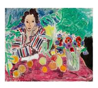KSHAO ATHQW Pósters de Henri Matisse《Bodegón sobre la Mesa》Cuadro en Lienzo Henri Matisse Wall Art George Prints para Decoración De Salón Cuadros 35x50cm Sin Marco