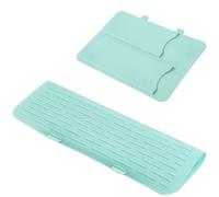 KSHSAA bolsa de plancha plana, bolsa de rizador | Bolsa de herramientas de silicona para plancha de | Soporte para plancha, bolsa de viaje para rizador resistente al calor para planchas y rizadores
