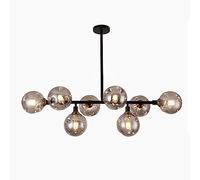 KSHSAA Globos de cristal Lámpara colgante Lámpara de techo de cristal creativa Luces múltiples Lámpara colgante Lámpara de techo interior para sala de estar Dormitorio Comedor