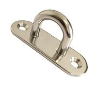 KShun Placa de ojo para cargas pesadas, 2 juegos de acero inoxidable 304, 100 mm de largo y 9 mm de grosor, con mosquetón + anclaje de expansión, para saco de boxeo, silla colgante, toldo, fijación al