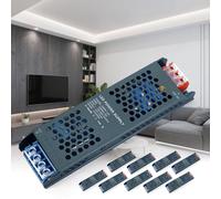 KSIBNW Transformador 220V a 12V, Fuente de Alimentación LED AC 220V a DC 12V 16,6A 100W Drive Fino Conmutada Fuente Alimentación de Voltaje Constante Driver de Bajo Voltaje para Tira LED, 10Piezas