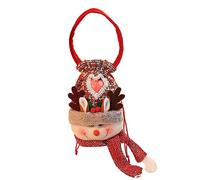 KSIEE Bolsas de regalo de Navidad para muñecas con cordón reutilizables, bolsas de regalo de Papá Noel con cordón de Papá Noel, oso para envolver las vacaciones (B)
