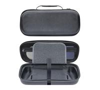KSIEE Funda de transporte de mano para juegos, organizador de almacenamiento, almacenamiento de EVA de alta capacidad, funda de transporte clásica retro para tarjetas de juego, cargador de cable